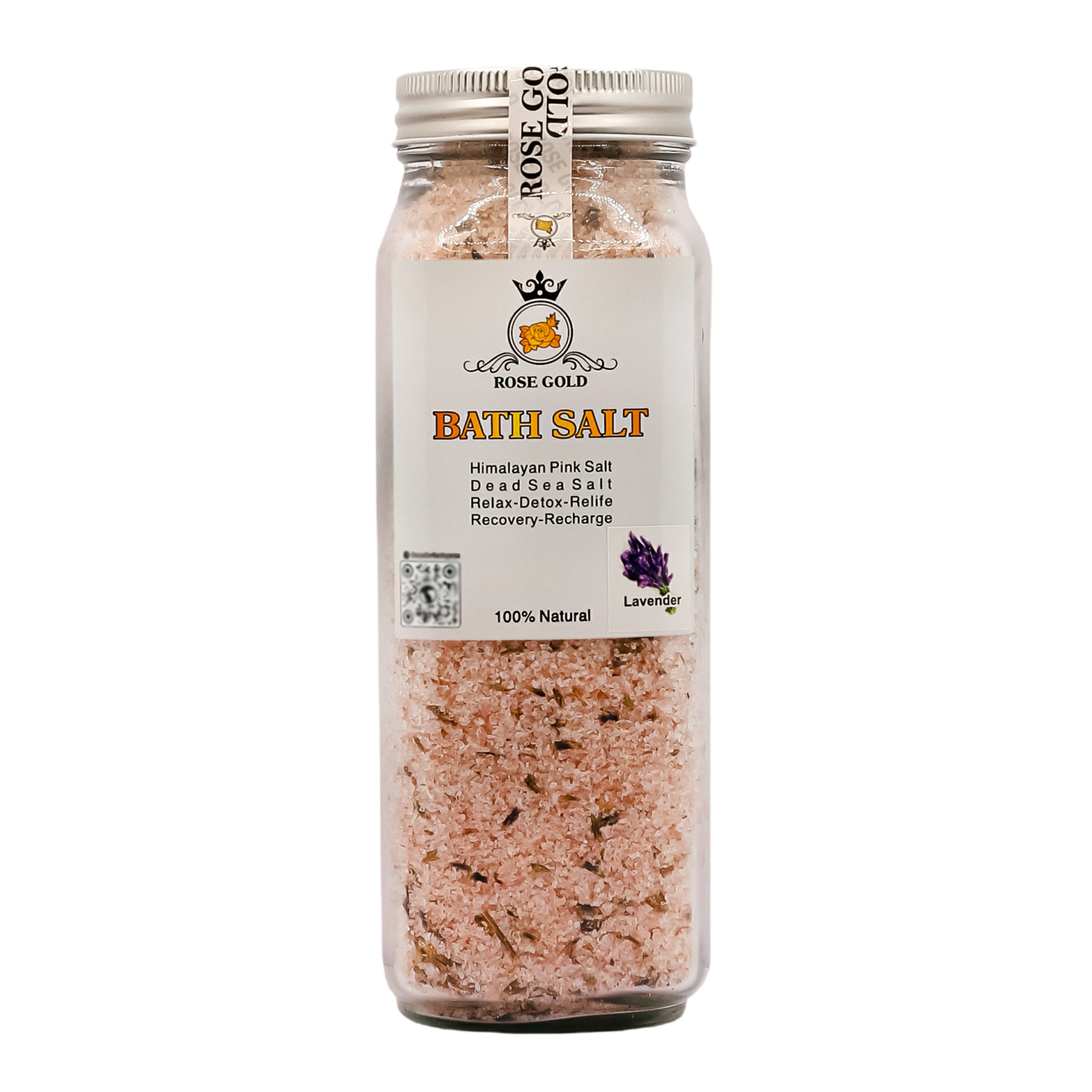 نمک حمام رز گلد مدل LAVENDER وزن 1000 گرم