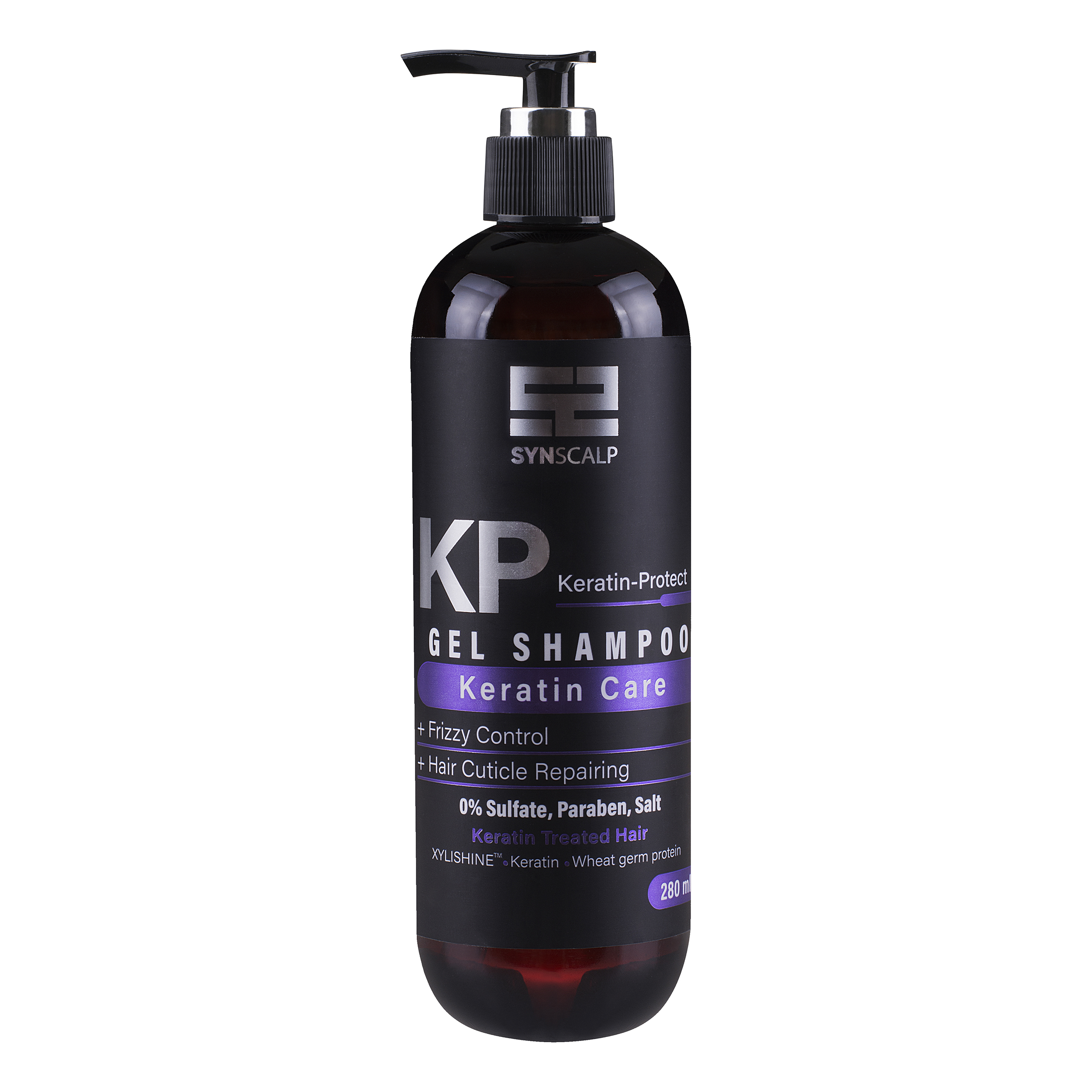 شامپو مو ساین اسکالپ مدل Keratin مناسب موهای کراتین شده حجم 280 میلی لیتر