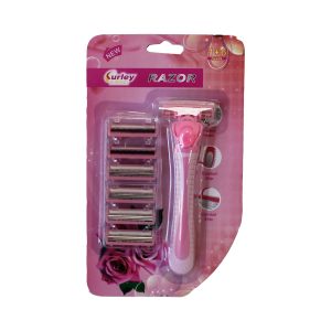 خود تراش کرلی مدل CR-3027M به همراه تیغ یدک بسته 6 عددی