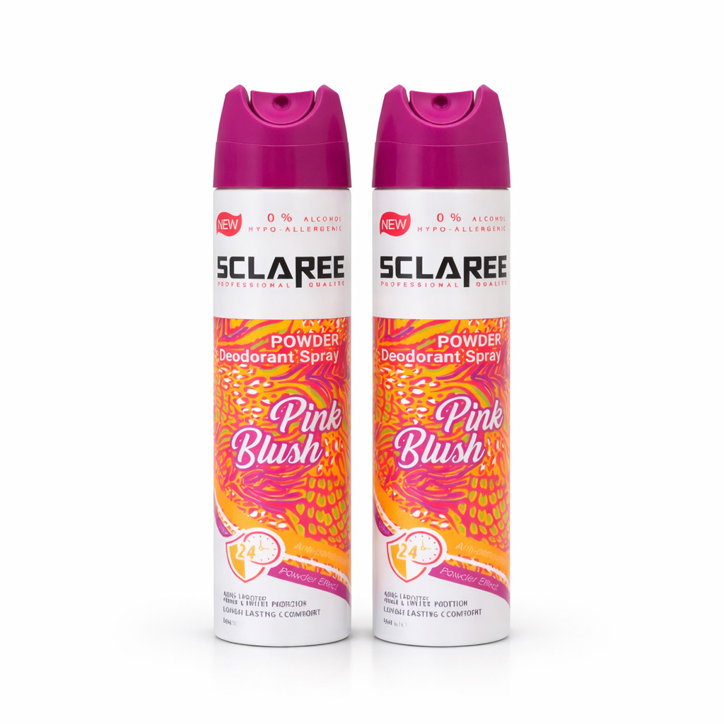 اسپری دئودورانت مردانه اسکلاره مدل Pink Blush حجم 200 میلی‌لیتر بسته دو عددی