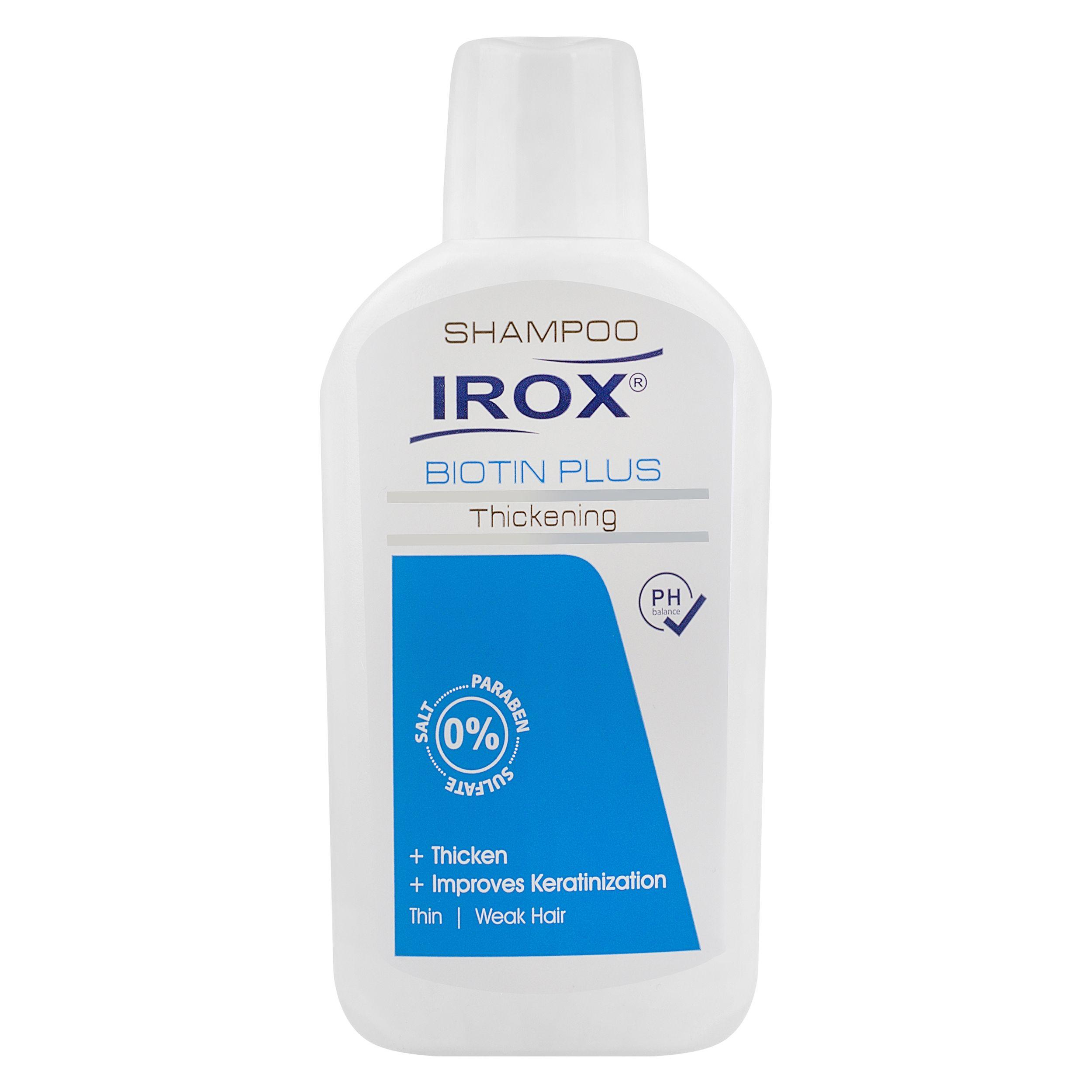 شامپو مو ایروکس مدل Biotin Plus حجم ۲۰۰ میلی‌لیتر