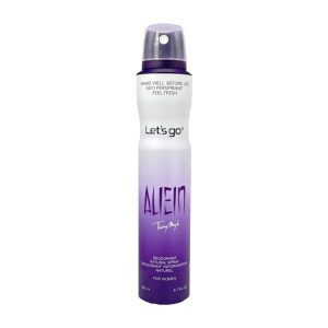 اسپری دئودورانت زنانه لتس گو مدل alien حجم 200 میلی لیتر