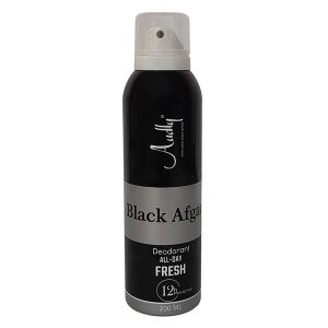 اسپری دئودورانت مردانه آدلی مدل Black Afghan  حجم 200 میلی‌لیتر