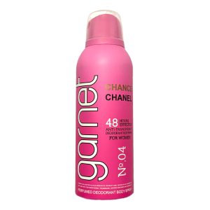 اسپری دئودورانت زنانه گارنت مدل Chanel Chance حجم 200 میلی‌لیتر