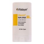 کرم ضد آفتاب بی‌رنگ صورت و بدن ویتالیر SPF 50 مدل Vitamin C ‌محافظ در برابر UVA و UVB مناسب برای انواع پوست حجم 20 میلی‌ لیتر