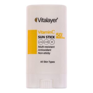 کرم ضد آفتاب بیرنگ صورت و بدن ویتالیر SPF 50 مدل Vitamin C محافظ در برابر UVA و UVB مناسب برای انواع پوست حجم 20 میلی لیتر