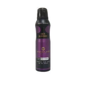 اسپری دئودورانت زنانه وودلایک مدل Her Burberry حجم 200 میلیلیتر