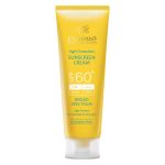 کرم ضد آفتاب بدون رنگ سینره، SPF60، مدل اولترا، مناسب پوست معمولی و خشک و حجم 50 میلیلیتر، محافظت کننده در برابر اشعه UVA و UVB، بدون پارابن، +++PA، ضد پیری پوست، با ماندگاری 2 ساعته