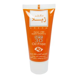کرم ضد آفتاب رنگی دکتر ژیلا Spf30 مدل Parsol 1789 محافظ UVA ،UVB، ضد پیری، ضد حساسیت، مناسب انواع پوست حجم 30 گرم