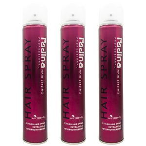 اسپری حالت دهنده مو پادینا مدل Extra Hold حجم 500 میلی لیتر مجموعه 3 عددی