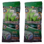 خود تراش لمسر مدل 5BLADE دو بسته 5 عددی