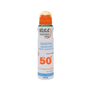 اسپری ضد آفتاب بدون رنگ ویتابلا SPF 50 مدل sun ‌مناسب انواع پوست حجم 150 میلی‌لیتر