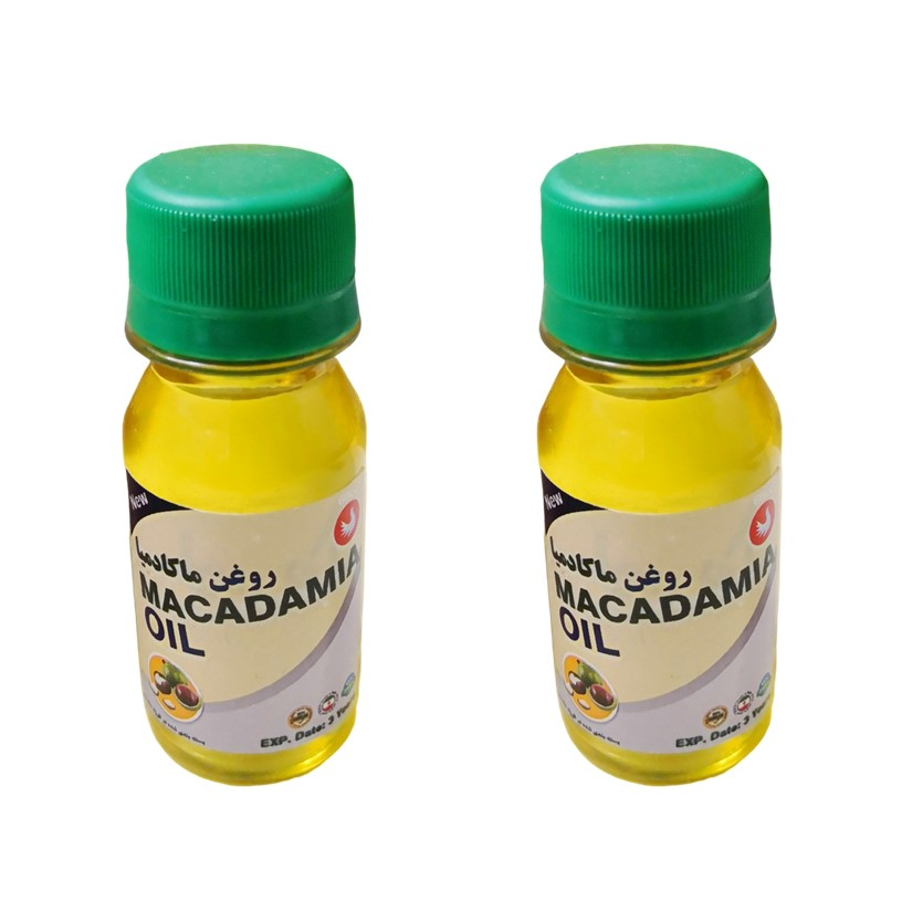 روغن ماکادمیا پامکا مدل پایه حجم 60 میلی لیتر مجموعه 2 عددی
