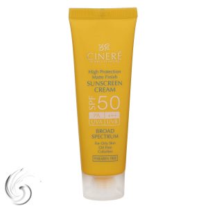 کرم ضدآفتاب بی‌رنگ سینره مدل SPF50 مناسب پوست چرب، حجم 50 میلی‌لیتر