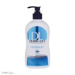 کرم مرطوب کننده دست و صورت درمالیفت مدل Hydralift مناسب پوست‌های خشک حجم 400 میلی‌لیتر