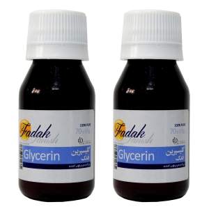 روغن بدن فدک تانیش مدل گلیسیرین 24511 حجم 70 میلی لیتر بسته 2 عددی