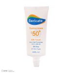 کرم ضد آفتاب بدون رنگ صورت سری کیت SPF50 مدل Silk Touch مناسب برای انواع پوست حجم 40 میلی لیتر