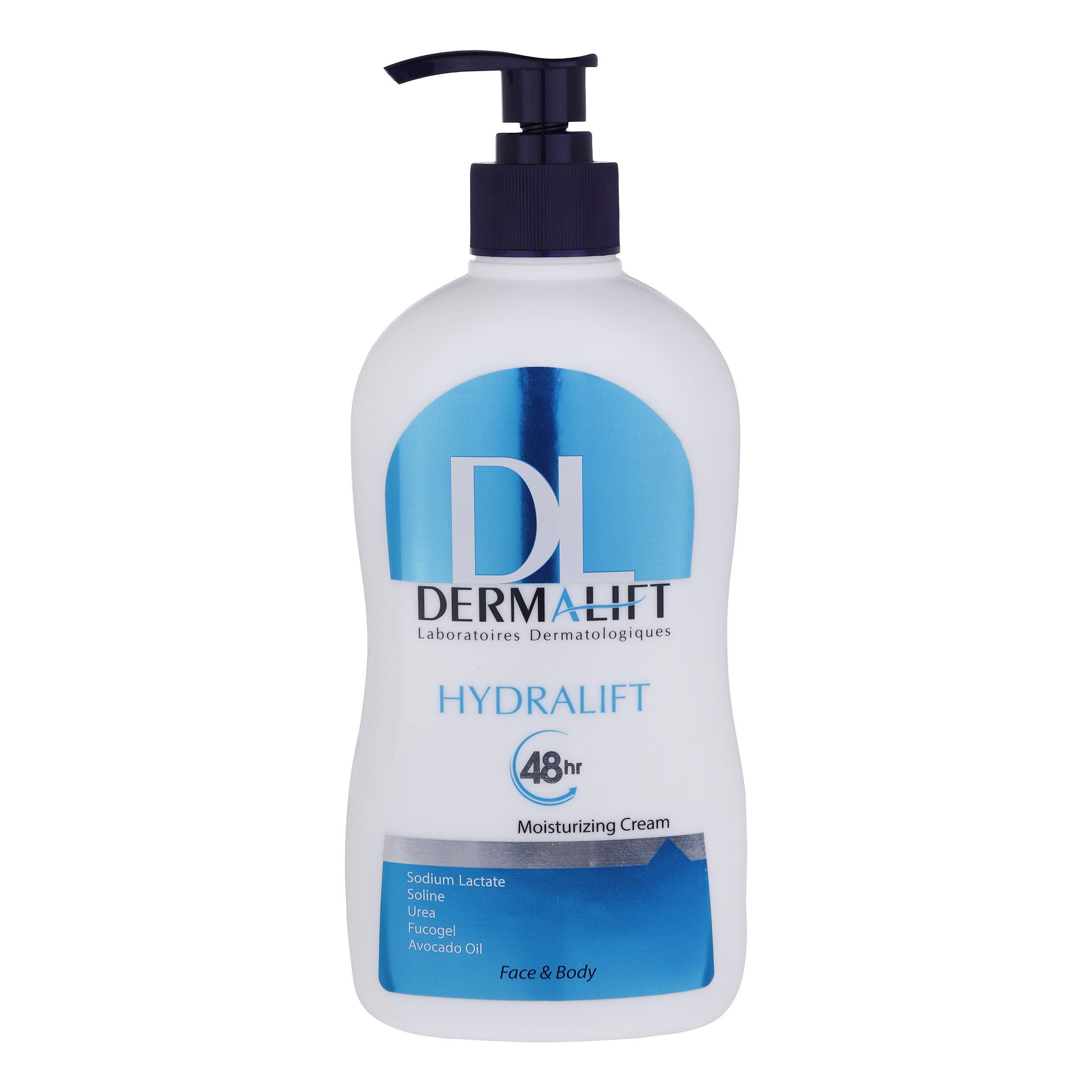کرم مرطوب کننده دست و صورت درمالیفت مدل Hydralift مناسب پوست‌های خشک حجم 400 میلی‌لیتر