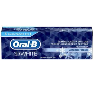 خمیر دندان اورال-بی مدل 3D WHITE مدل Arctic Fresh حجم 75 میلی لیتر