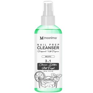 کلینزر کاشت ناخن مونیمار مدل mojito حجم 420 میلی لیتر