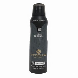 اسپری دئودورانت مردانه وودلایک مدل LALIC ENCR NOIR حجم 200 میلیلیتر