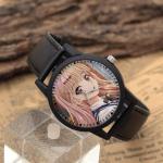 ساعت مچی عقربه ای ناکسیگو مدل دختر انیمه ای کد LF6849