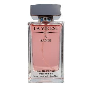 ادوپرفیوم زنانه سندی مدل La Vie Est با رایحه گرم حجم 90 میلیلیتر