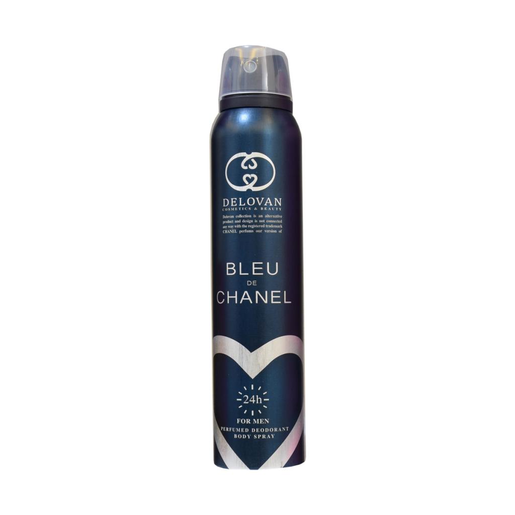 اسپری خوشبو کننده بدن مردانه دلوان مدل bleu de chanel حجم 200 میلی لیتر