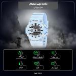ساعت مچی دیجیتال مدل تک زمانه بند پیو کرنومتر دار کد a1