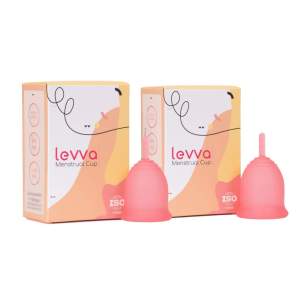کاپ قاعدگی لیوا فارما مدل Plus سایز متوسط مجموعه 2 عددی
