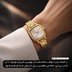 ساعت مچی عقربه‌ای کوارتز زنانه هامر مدل موتور ژاپن قفل مخفی کد 815L-C6