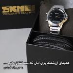 ساعت مچی دیجیتال مردانه اسکمی مدل 2120SIBK به همراه دستبند