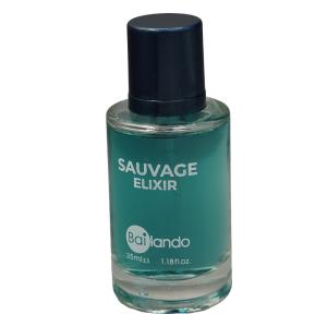 عطر جیبی مردانه بایلندو مدل SAUVAGE ELIXIR با رایحه تلخ حجم 35 میلی‌لیتر