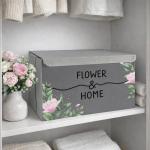 باکس لباس طرح پاستلی FLOWER & HOME کد S3