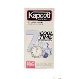 کاندوم تاخیری یک ساعته کاپوت مدل Cool Time بسته 12 عددی