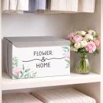 باکس لباس طرح پاستلی FLOWER & HOME کد S3