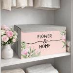 باکس لباس طرح پاستلی FLOWER & HOME کد S3
