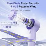 پنکه شارژی بیسوس مدل BS-CG036 ظرفیت 1200 میلی آمپر ساعت