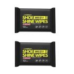 دستمال مرطوب کفش مدل Wipes مجموعه دو عددی