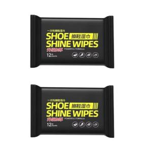 دستمال مرطوب کفش مدل Wipes مجموعه دو عددی