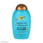 شامپو تقویت کننده و ترمیم کننده مو او جی ایکس مدل Argan Oil مناسب برای موهای آسیب دیده حجم 385 میلی لیتر