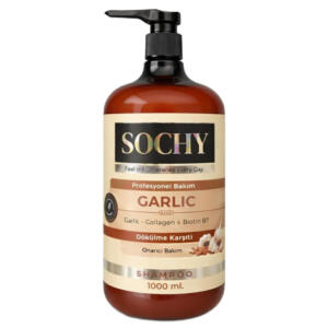 شامپو تقویت کننده مو سوچی مدل Garlic مناسب برای موهای آسیب دیده حجم 1000 میلی لیتر