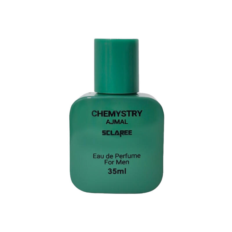 عطر جیبی مردانه اسکلاره مدل chemystry Ajmal با رایحه خنک، چوبی، مرکباتی، تند حجم 35 میلی‌لیتر