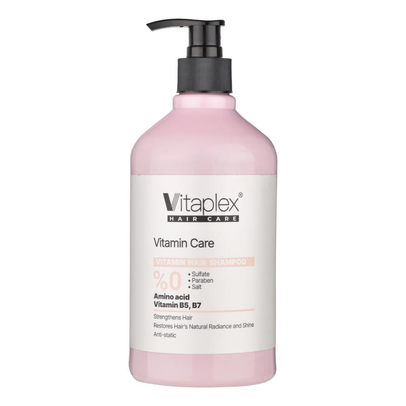 شامپو مو ویتاپلکس مدل Vitamin Care 01 مناسب موهای خشک و معمولی حجم 500 میلی لیتر