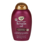 شامپو مو او جی ایکس مدل Keratin Oil مناسب برای انواع مو حجم 385 میلی لیتر