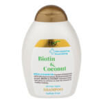 شامپو مو هرباتک مدل Biotin & Coconut مناسب برای انواع مو حجم 385 میلی لیتر