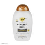 شامپو مو او جی ایکس مدل Coconut Milk مناسب برای انواع مو حجم 385 میلی لیتر