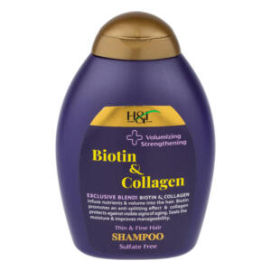 شامپو مو هرباتک مدل Biotin & Collagen مناسب برای موهای کم حجم و نازک حجم 385 میلی لیتر