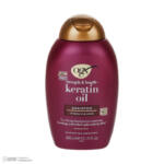 شامپو مو او جی ایکس مدل Keratin Oil مناسب برای انواع مو حجم 385 میلی لیتر