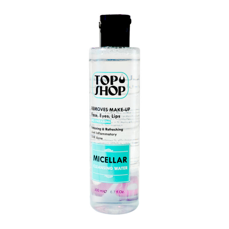 محلول پاک کننده آرایش صورت تاپ شاپ مدل MICELLAR حجم 200 میلی لیتر